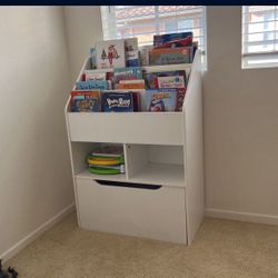 Bookshelf With Pullout Storage
