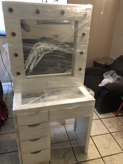 Small white vanity