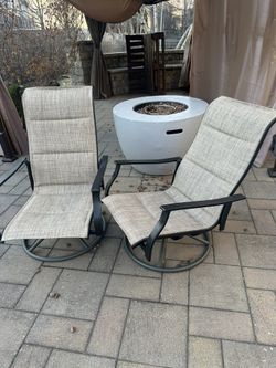 2 Low Patio Chairs