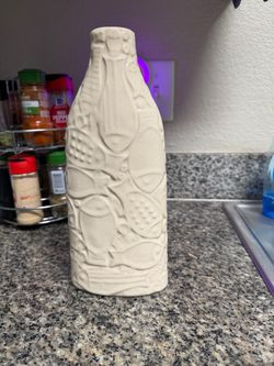 White Textured Ceramic Vase