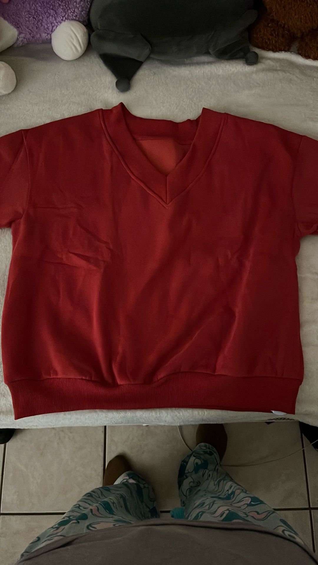 V-Neck Oversized Sweatshirt