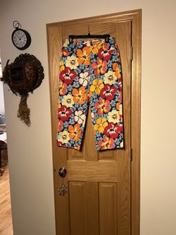 Talbots Straight Crop Stretch Luau Pant