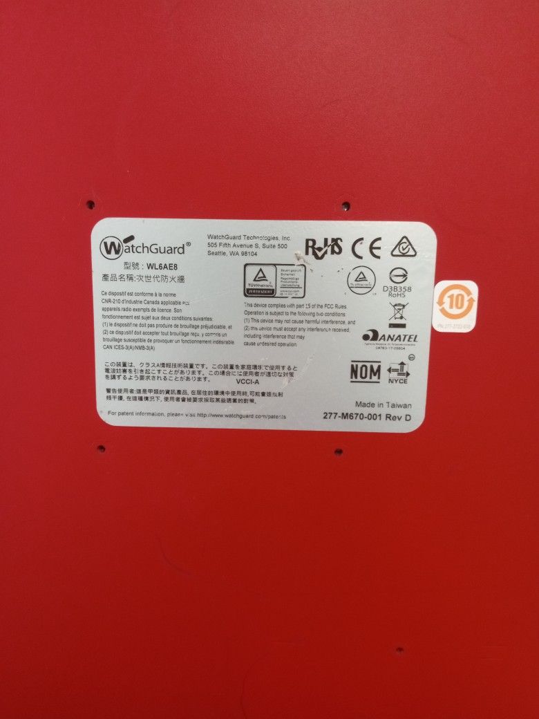 Watch Guard Firebox M370