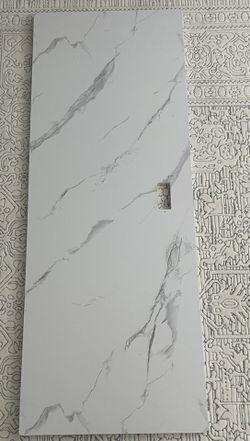 Modern Marble-look Desk Top (only)