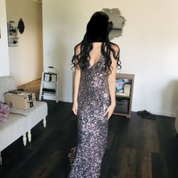Formal Prom Dress - Full Length Sequence