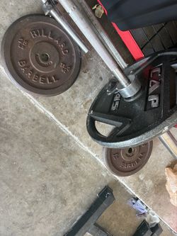 Barbell with Mixed Weight Plates