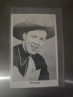 Bill Haley Vintage Black and White Photo Card