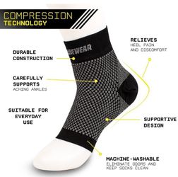 2 of Plantar Fasciitis Sock by Revivewear Compression Foot Sleeves for Men & Women - Heel Pain Relief and Treatment for Everyday Use