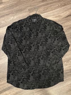 Polo Black Floral Button-Up Dress Shirt