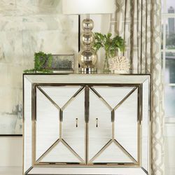 Mirrored Accent Cabinet 