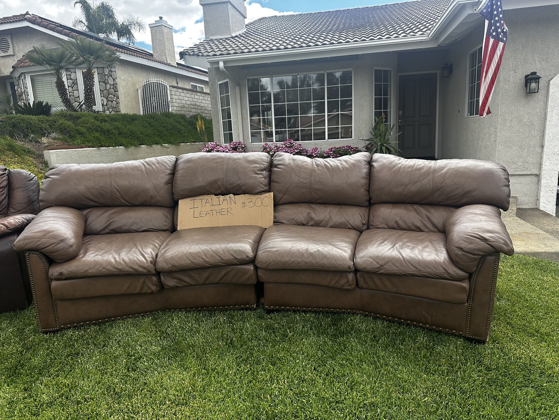 Italian Leather Couch
