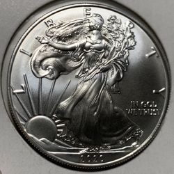 2020 American Eagle Brilliant Uncirculated 999 Fine Silver 1 Oz Coin