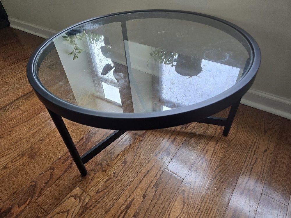 Glass & Metal Coffee and End Table Set – Sturdy & Easy to Clean