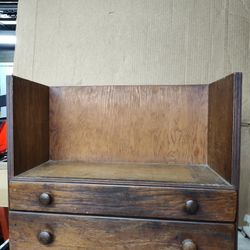 Vintage Wooden Machinist Tool Box Riser 