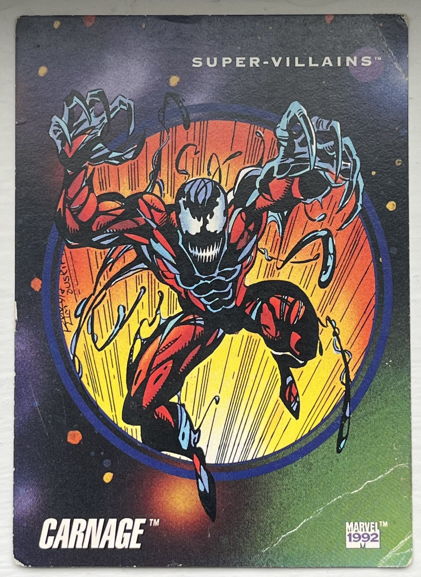 Carnage Supervillains Trading Card 1992