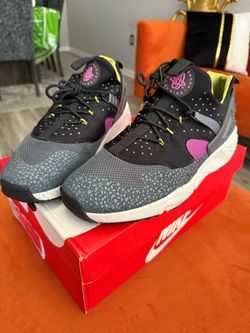 Nike Air Huarache Utility Safari Black/Grey SZ 12 Jordan iii iv v vi xi xiv xvi