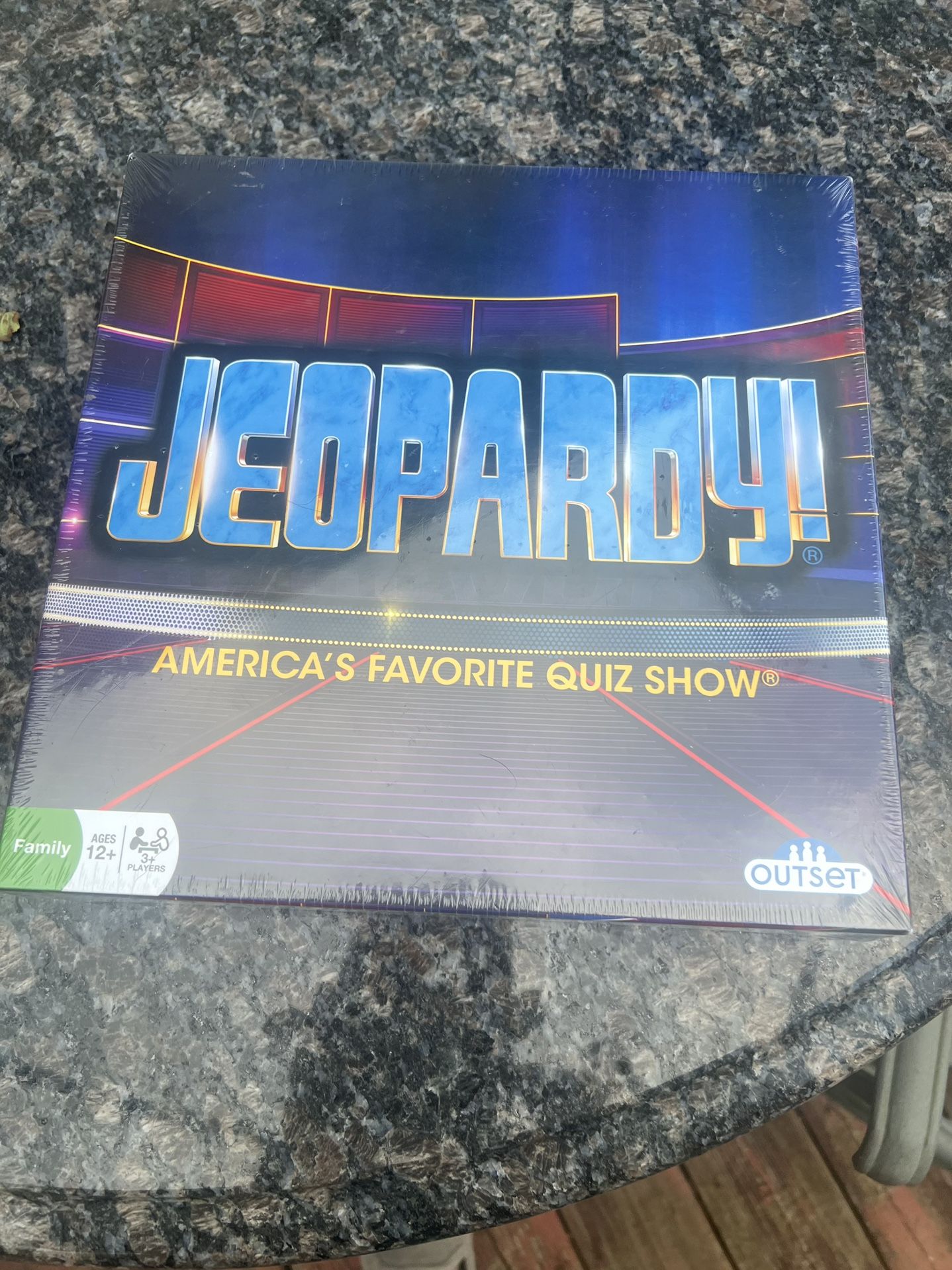 Jeopardy America’s Favorite Quiz Show NEW Sealed Outset Media Board Game