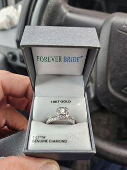 10k Solid Gold Natural Diamond Size 7