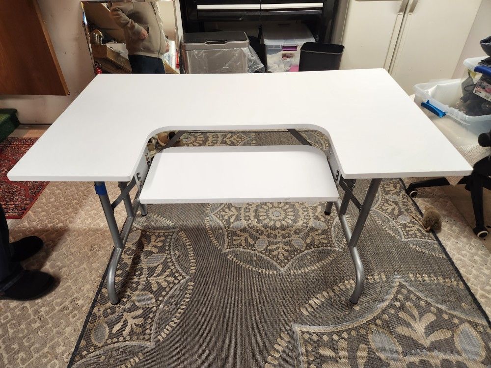 Folding Multi-purpose Sewing Table, Can Be Used For A Computer. 48 Wide, 28 Deep