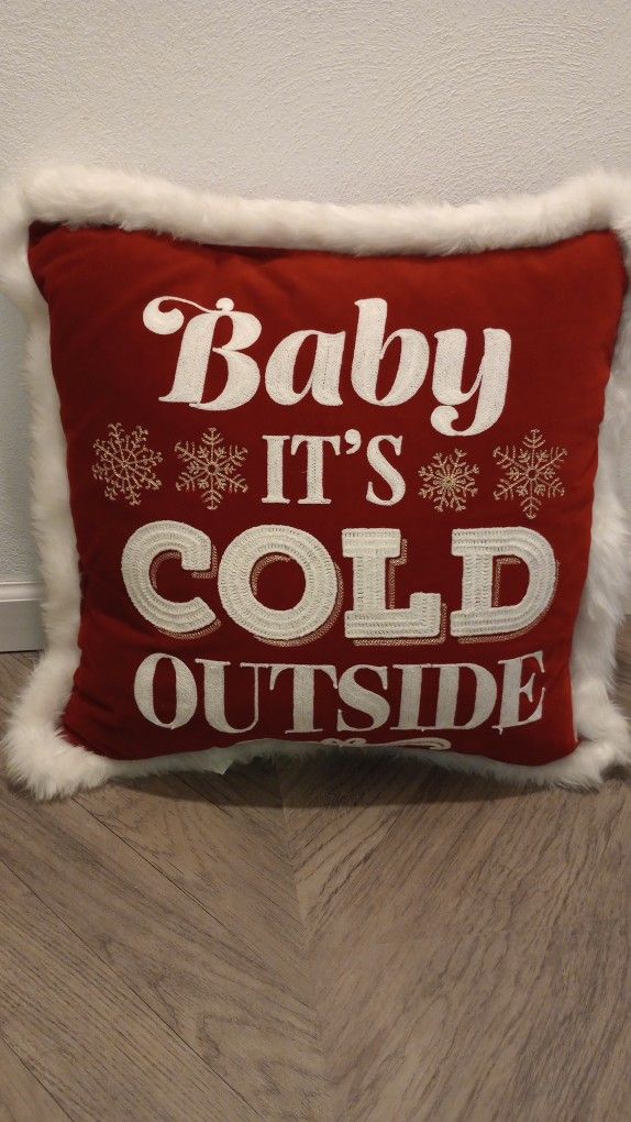 Festive Pillow - Baby It's Cold Outside