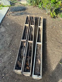 Wooden Planter Boxes Set Outdoor Garden