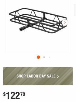 Curt 500 lb. Capacity 48 in. x 20 in. Steel Basket Style Hitch Cargo Carrier for 2 in. NO Adapter Sleeve. Used in good condition with normal signs of 