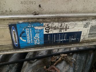 40 pies Aluminio Extencion escalera 250lb
