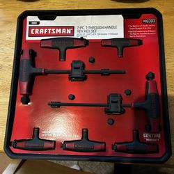 Craftsman  T-Handle 7 Piece Set New With Case