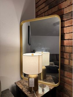 Gold Framed Wall Mirror – Excellent Condition