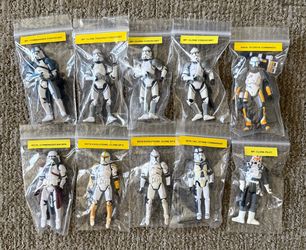 Star Wars ROTS Clone Commander Trooper 10 Figure Lot