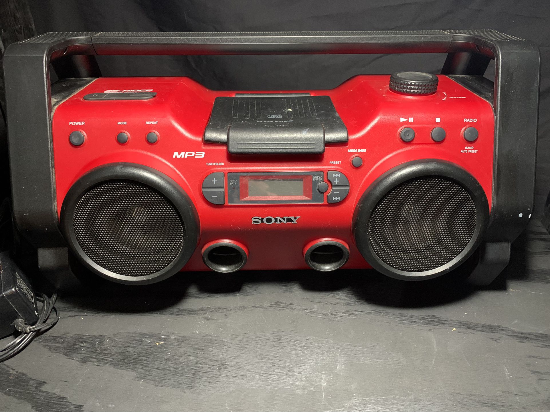 Sony ZS-H10CP Portable Heavy Duty CD Radio Boombox Speaker System