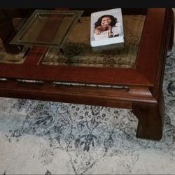 Eclectic Coffee Table And End Table