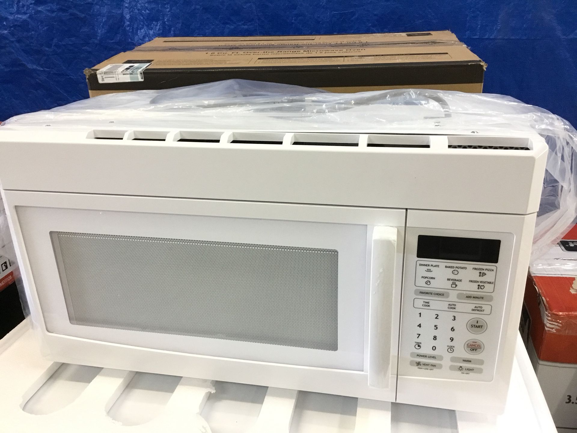 Magic Chef 1.6 cu. ft. Over the Range Microwave in White MCO165UW for