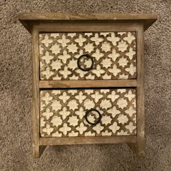 Wood Jewelry Chest 