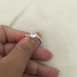 Real 925 Sterling Silver Wedding Ring Size 7