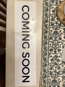 Coming Soon Metal Sign