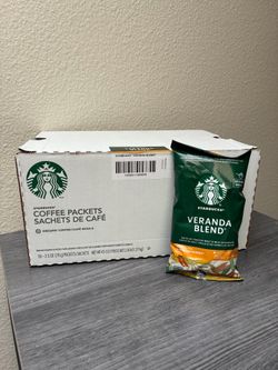 New Starbucks Veranda Blend Blonde Roast Ground Coffee, 18 packets