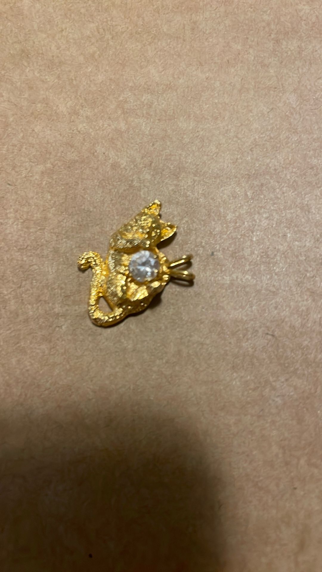 14K Gold With Diamond