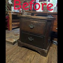"Solid Wood 2-Door Nightstand – Stylish!"