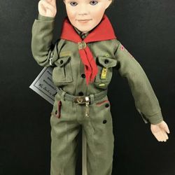 Danbury BRANDON, The Boy Scout 15.5" Fine Porcelain Doll - 2004