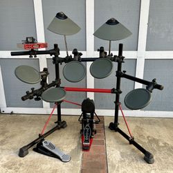 Yamaha DTXPRESS II Electronic Drum Set w/ Upgrades (Roland KD-8 Bass Drum Trigger & DW 5000 Kick Pedal)