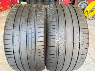 Two Tires 315/30/22 Pirelli P Zero PZ4 like new with 85-90% left BMW X5 X6 rear