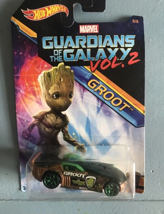 Hot Wheels Marvel Guardians of the Galaxy: Groot Solar Reflex Car Figure *5/8*/New