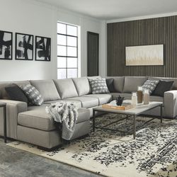  Marsing Nuvella - Slate -Sleeper Sectional with Chaise 