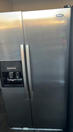 Whirlpool Side By Side Stainless Steel Refrigerator Fridge
