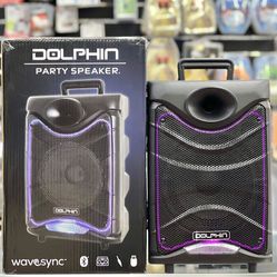 8” Rechargeable Portable Bluetooth Speaker W/ Led Lights