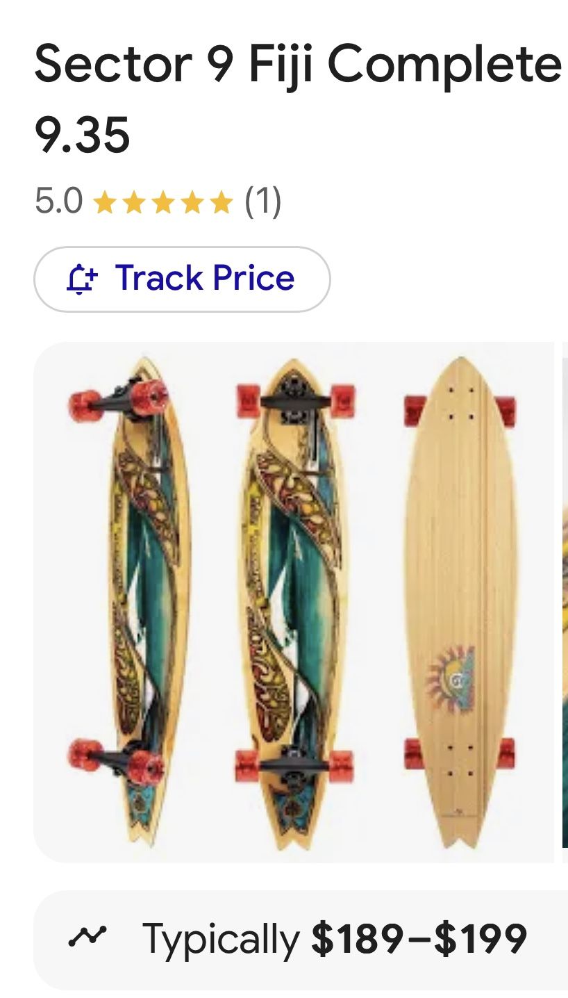 Sector 9 Fiji Longboard Skateboard Complete 39.5" x 9.35