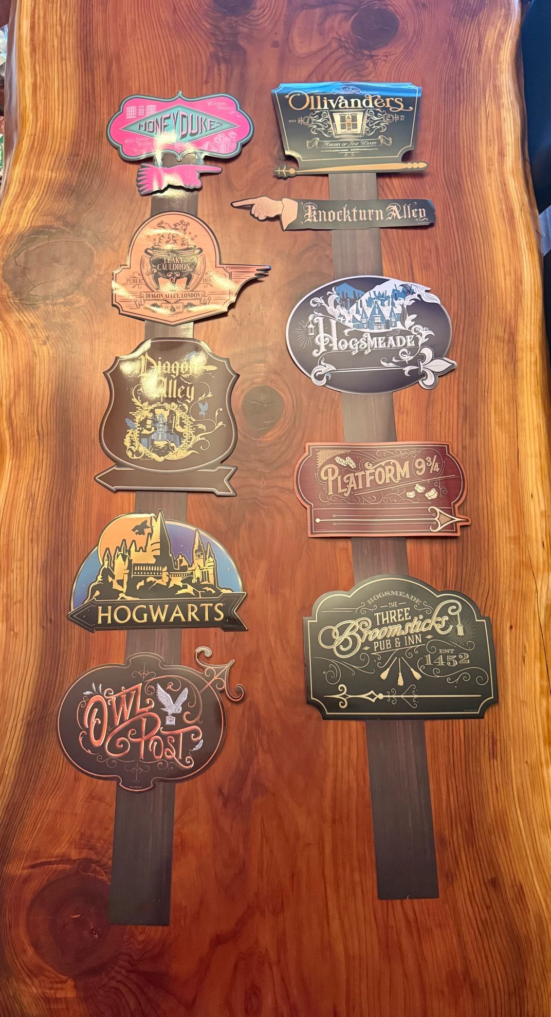 Harry Potter Directional Posts Signs Cardboard