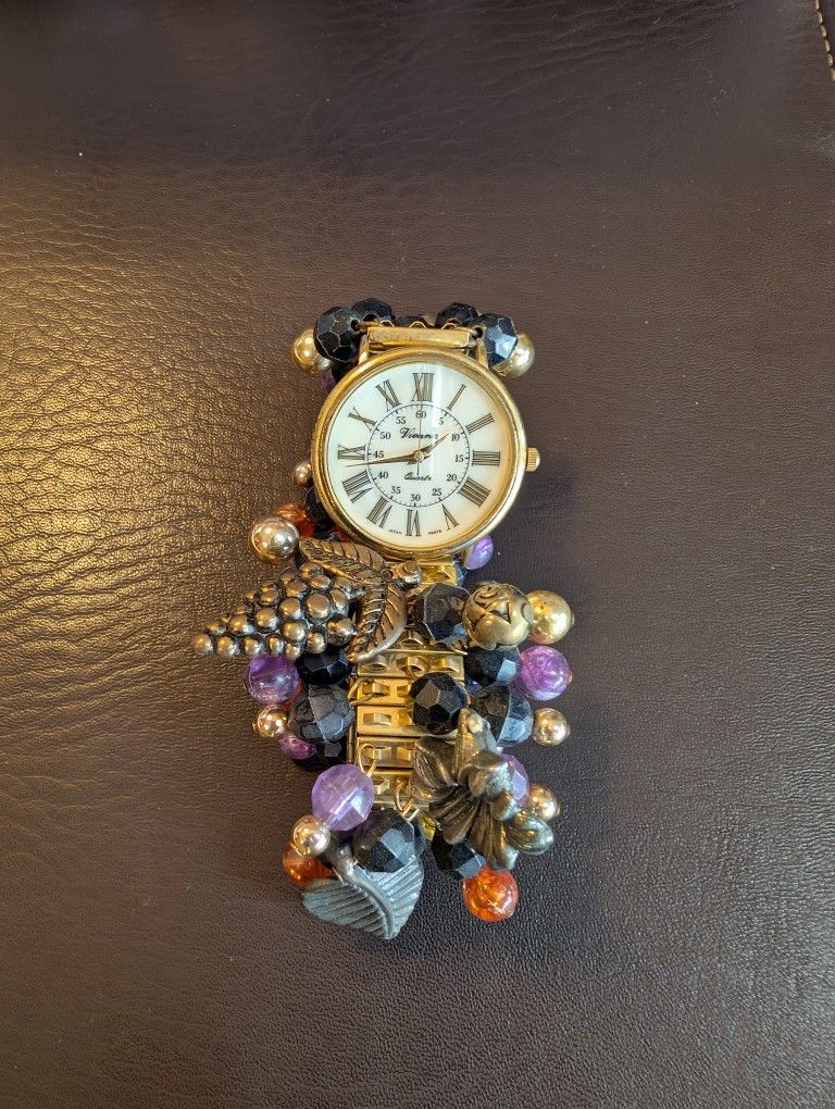 Vintage Charm Bracelet Watch