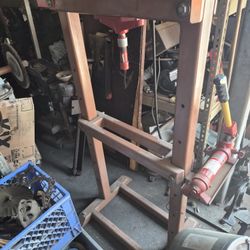Hydraulic H Frame Press Automotive Tool Auto Truck Shop Garage Tools Tooling Blackhawk Manual Hand Pump Made In U.S.A.